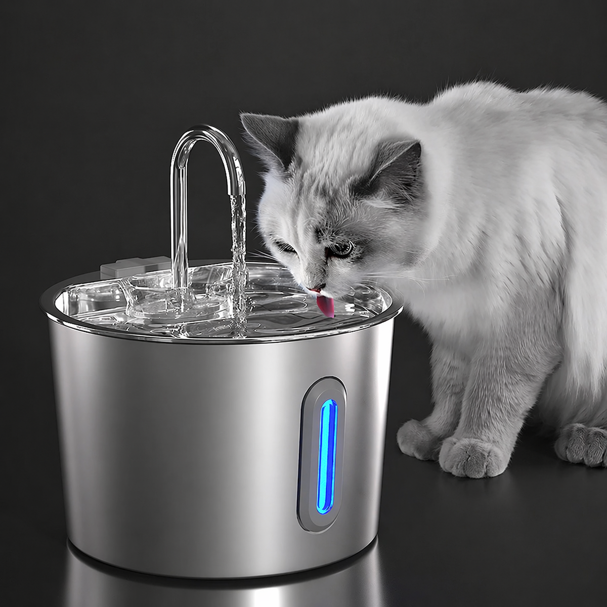 Cat Fountain Water Magic